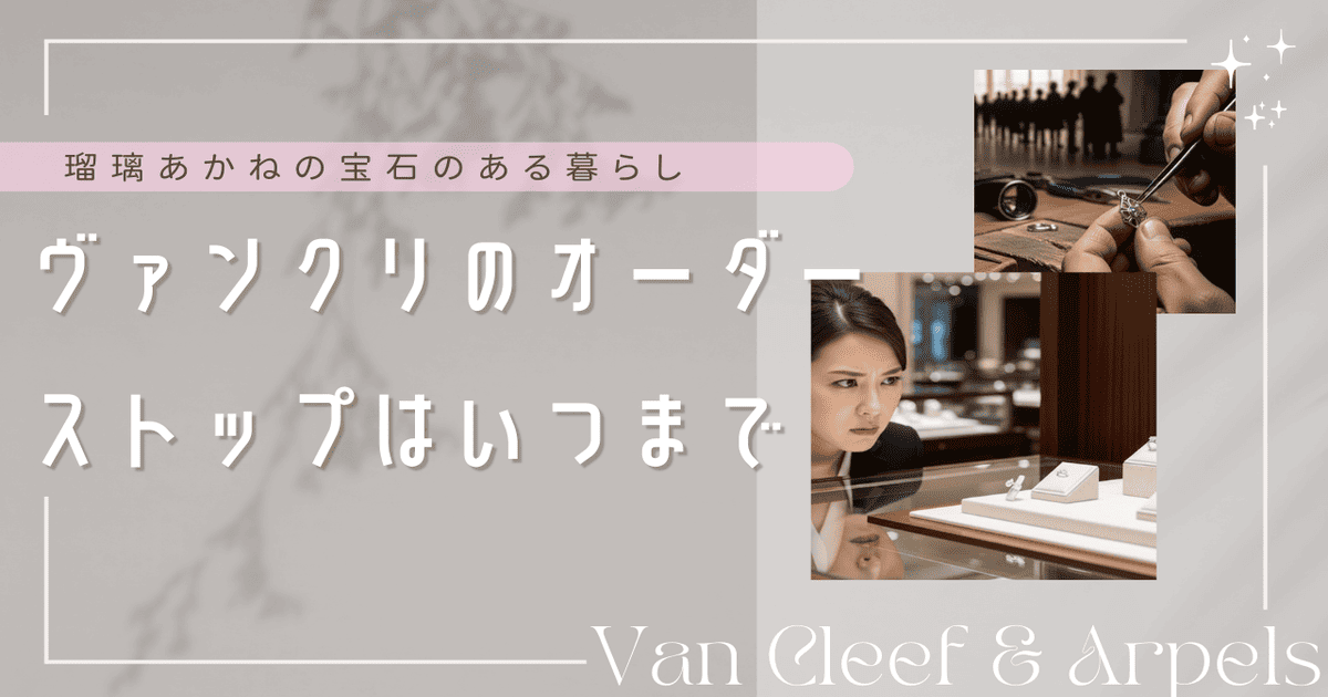 ヴァンクリ オーダーストップ